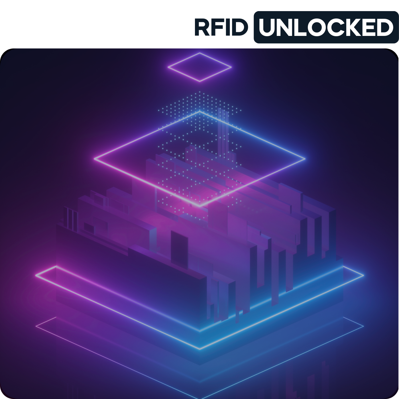 Cover image for RFID Unlocked podcast feature digital imagery